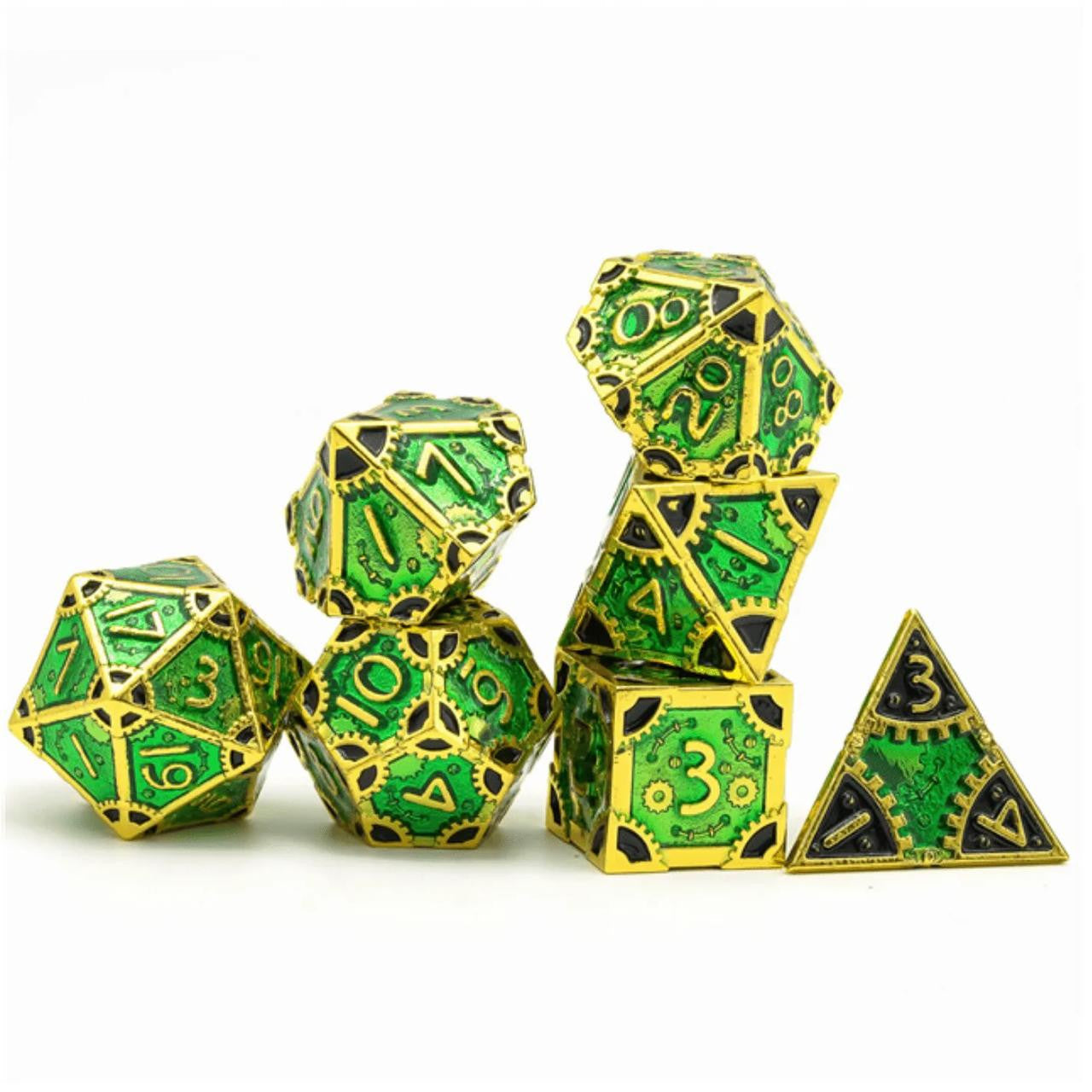 Foam Brain Games SteamPunk Wild Ivy RPG Metal Dice Set